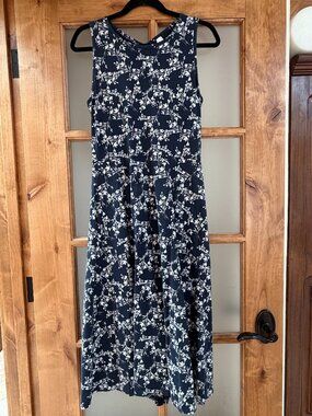PACT Organic Cotton Fit & Flare Keyhole Back Dress